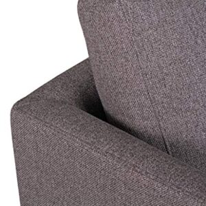 Amazon Brand – Rivet Canton Deep Mid-Century Modern Sofa Couch, 88.6"W, Dark Grey