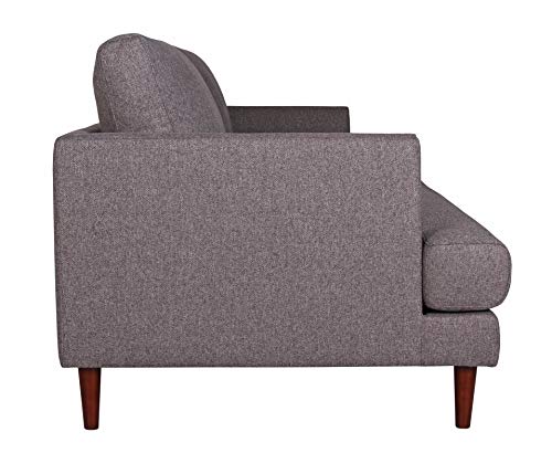 Amazon Brand – Rivet Canton Deep Mid-Century Modern Sofa Couch, 88.6"W, Dark Grey