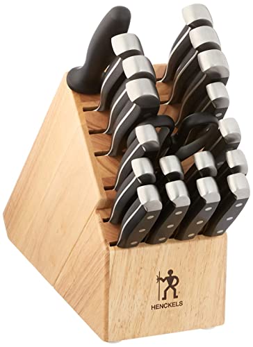 HENCKELS Statement Razor-Sharp 20-Piece White Handle Knife Set with Block, German Engineered Knife Informed by over 100 Years of Mastery