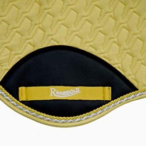 Rhinegold Unisex's 413-C-YELL Performance Saddle Cloth, Yellow, Cob