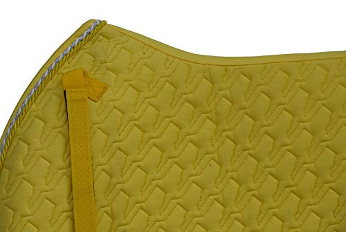 Rhinegold Unisex's 413-C-YELL Performance Saddle Cloth, Yellow, Cob