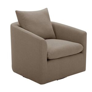 amazon brand – stone & beam elisabet upholstered swivel chair, 33.5"w, slate