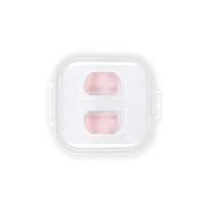 FRTMA Replacement Ear Tips/Silicone Earbuds Covers Compatible with AirPods Pro 2019 Wireless Ear Phones, 1 Pair Ear Piece (Medium), Transparent Pink