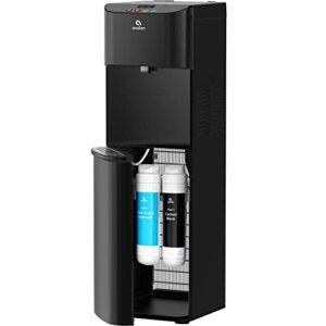 avalon a13blk electric bottleless cooler water dispenser-3, digital clock with temperature control, self cleaning, black stainless steel