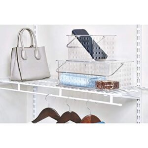 iDesign - 88000 Spa BPA-Free Plastic Stacking Organizer Handle, 8.69" x 13.94" x 5.13", Divided Basket