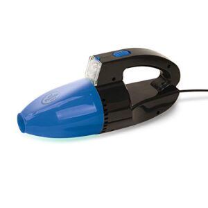 turtle wax handheld auto vacuum cleaner with led light, dc 12v (vehicle use only), blue/black