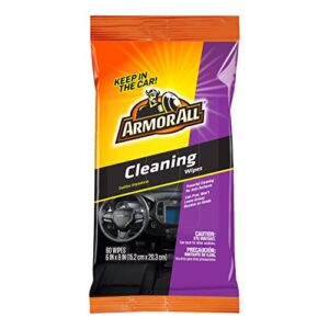 Armor All Car Interior Cleaner Wipes, Interior Cleaning Wipes for Cars, Trucks, Motorcycles, 60 Each
