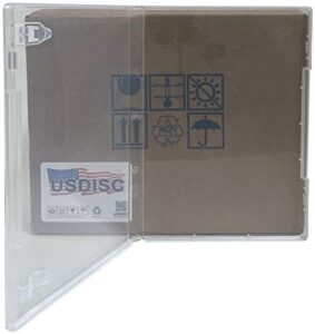 usdisc storage stamp cases standard, style 1, 14mm clear mount, clear, pack of 10