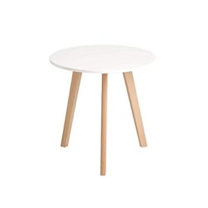 canglong modern round end side kitchen living leisure pedestal wooden coffee white dining room home furniture table for use in bedroom