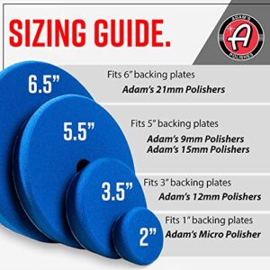 Adam's Premium Polisher Pads Bundle - Expertly Designed to Make Polishing and Paint Correction Easier and Quicker - Color Coded to Match with Recommended Polishes or Compounds (3.5" Pads Bundle)