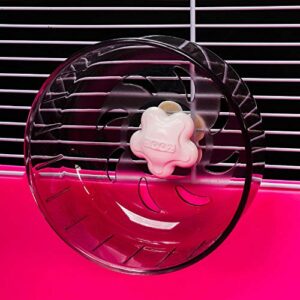 GOLDEAL 5.1 Inches Small Silent Hamster Wheel, Hamster Toys for Hamster Cage, Super Mute Spinner Exercise Running Wheel for Small Hamsters, Gerbils, or Mice…