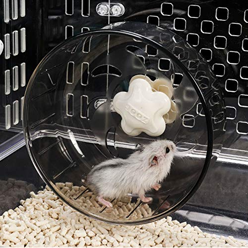 GOLDEAL 5.1 Inches Small Silent Hamster Wheel, Hamster Toys for Hamster Cage, Super Mute Spinner Exercise Running Wheel for Small Hamsters, Gerbils, or Mice…