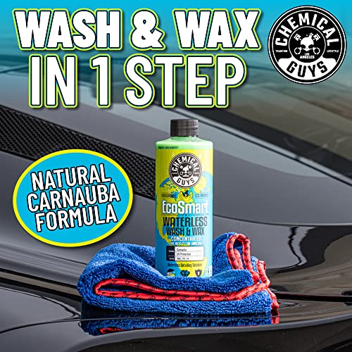 Chemical Guys WAC_707 EcoSmart Hyper Concentrated Waterless Car Wash and Wax (1 Gal) and Acc_130 Professional Chemical Resistant Heavy Duty Bottle and Sprayer (32 oz)