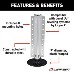 Lippert-2365601 Hydraulic Leveling Jack Assembly - Aluminum - 14,000 lbs. (Clear), Silver