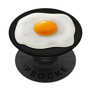 fried egg yolk breakfast organic healthy food eating chicken popsockets popgrip: swappable grip for phones & tablets