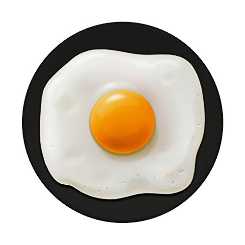 Fried Egg Yolk Breakfast Organic Healthy Food Eating Chicken PopSockets PopGrip: Swappable Grip for Phones & Tablets