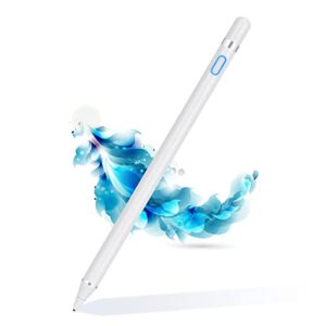 active stylus pen for touch screens, rechargeable pencil digital stylus pen compatible with ipad and most tablet