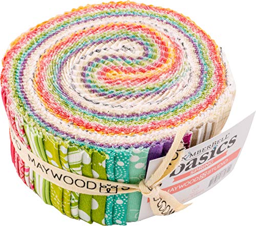 Kim Christopherson KimberBell Basics Kim's Picks Spring Strips 40 2.5-inch Strips Jelly Roll Maywood