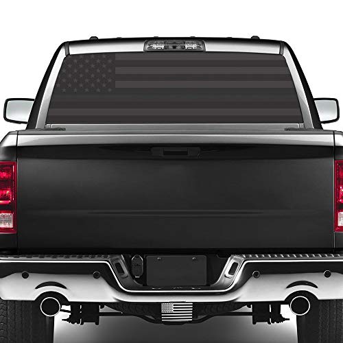 MULL USA American Flag Aluminum Trailer Hitch Cover (Fits 2" receivers, Aluminum Black)