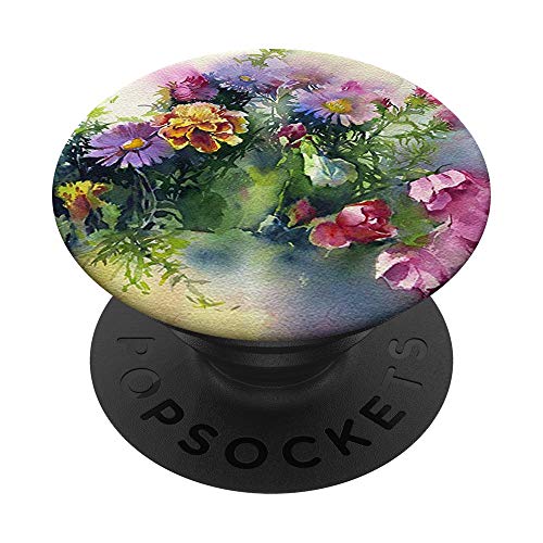 Bouquet Pop Mount Socket Trendy Watercolor Floral Botanical PopSockets PopGrip: Swappable Grip for Phones & Tablets