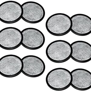 PURE GREEN 12-Pack of Mr. Coffee Compatible Water Filter Discs - Fit Mr Coffee Compatible Filters - Replacement Charcoal Water Filter Discs for Mr Coffee Coffee Brewers