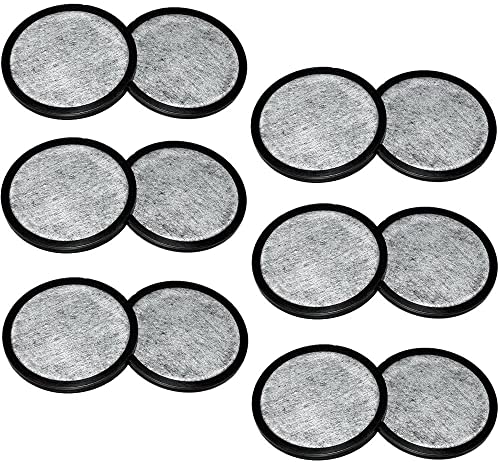 PURE GREEN 12-Pack of Mr. Coffee Compatible Water Filter Discs - Fit Mr Coffee Compatible Filters - Replacement Charcoal Water Filter Discs for Mr Coffee Coffee Brewers