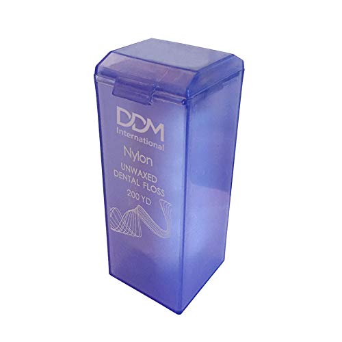 Dental Nylon Unwaxed Dental Floss with Dispenser Box (200 Yard) DDM International