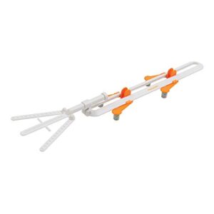 fiskars curved vinyl alignment tool, white/orange