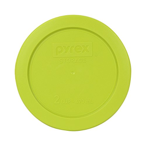 Pyrex (1) 7402-PC Muddy Aqua, (1) 7201-PC Surf Blue, & (1) 7200-PC Edamame Green Round Plastic Food Storage Replacement Lids, Made in USA