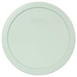 Pyrex (1) 7402-PC Muddy Aqua, (1) 7201-PC Surf Blue, & (1) 7200-PC Edamame Green Round Plastic Food Storage Replacement Lids, Made in USA