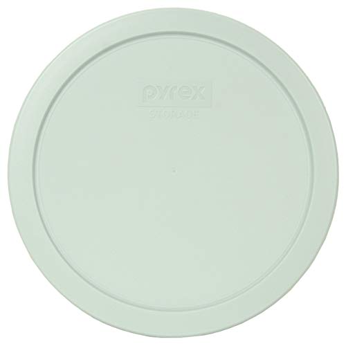 Pyrex (1) 7402-PC Muddy Aqua, (1) 7201-PC Surf Blue, & (1) 7200-PC Edamame Green Round Plastic Food Storage Replacement Lids, Made in USA