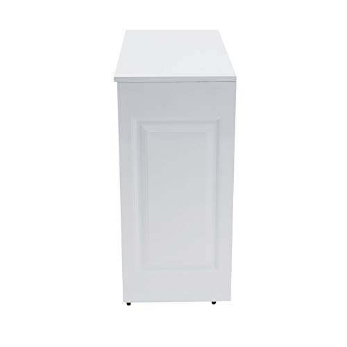 Household Essentials White Metal Cabinet Hamper