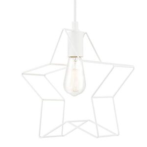 Globe Electric Novogratz x Globe Leo 1 Light, 60770, White Star Pendant