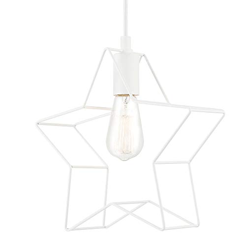 Globe Electric Novogratz x Globe Leo 1 Light, 60770, White Star Pendant