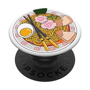 anime japanese ramen life noodle foodie gift popsockets popgrip: swappable grip for phones & tablets