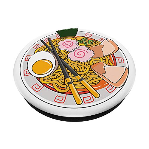 Anime Japanese Ramen Life Noodle Foodie Gift PopSockets PopGrip: Swappable Grip for Phones & Tablets