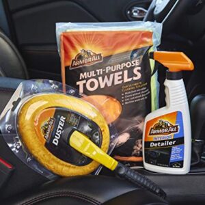 Interior Car Cleaning Kit by Armor All, Interior Detailer Spray with Microfiber Towels and Microfiber Duster, 16 Fl Oz