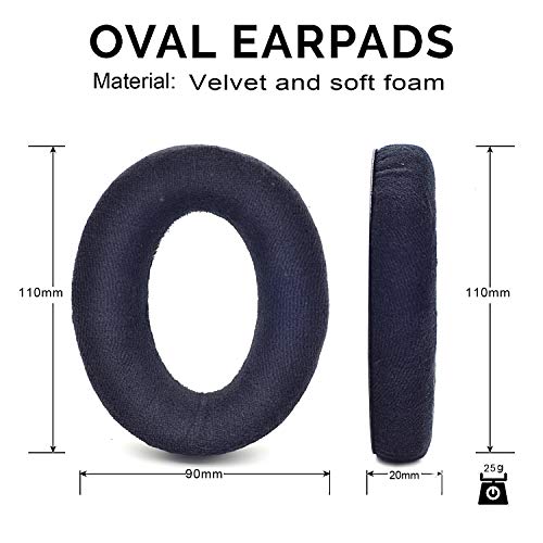 defean Replacement Velvet Ear Pads Compatible with Sennheiser HD 599 SE HD 598 SR HD569 HD559 HD595 PC360 PXC450 PXC350 PC350 HD380 PRO HME95 G4ME Zero Game Headphone