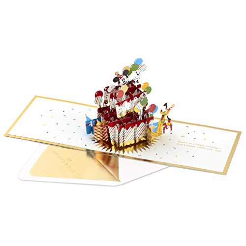 Hallmark Signature Paper Wonder Pop Up Birthday Card (Disney Mickey Mouse and Friends)