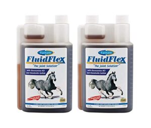 fa farnam 2 pack of fluid flex, 32 ounces each, liquid joint supplements for horses2