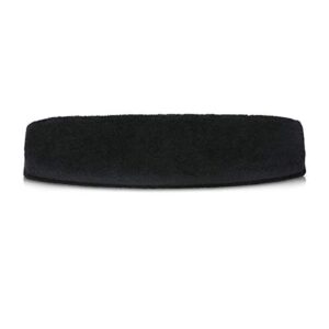 kwmobile headband cushion pad compatible with sennheiser hd515 / hd555 / hd595 / hd518 - headphones pu leather cushion - black