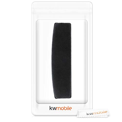 kwmobile Headband Cushion Pad Compatible with Sennheiser HD515 / HD555 / HD595 / HD518 - Headphones PU Leather Cushion - Black