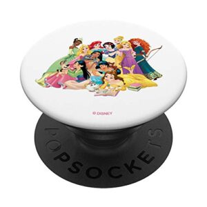 disney princess group photo popsockets popgrip: swappable grip for phones & tablets