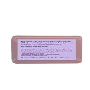 SheaMoisture Bar Soap for Dry Skin Purple Rice Water Bath with Shea Butter 8 oz