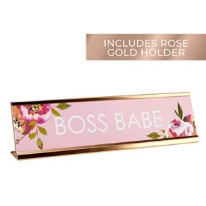 Boss Babe Desk Plate/Boss Babe Desk Sign Nameplate