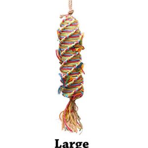 Rainbow Weave Shreddable Parrot Toy (Choose a Size) (Large)