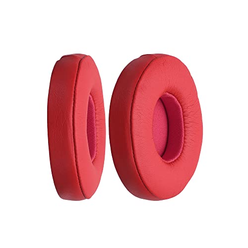 kwmobile Replacement Ear Pads Compatible with Beats Solo 2 Wireless/Solo 3 Wireless - Earpads Set for Headphones - Orange