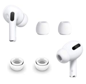 alxcd 2 pairs ear tips compatible with airpods pro & 2nd gen earbuds, silicone earbud eargel tips replacement accessory, compatible with airpods pro, small size