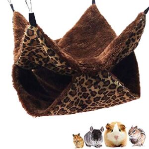 oncpcare small pet cage hammock, bunkbed sugar glider hammock, guinea pig cage accessories bedding, warm hammock for parrot ferret squirrel hamster rat play sleep