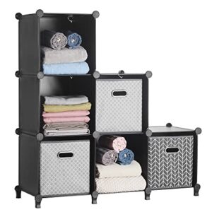 puroma closet organizer 6 cube storage organizer, clothes with mallet diy organizers and storage, portable shelves cabinet for home, office, bedroom